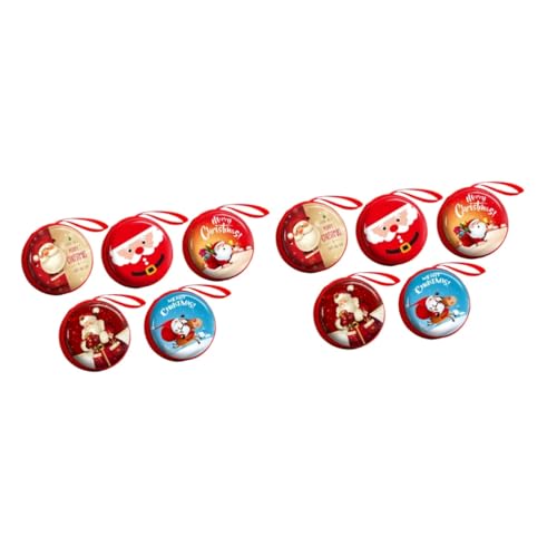 SOIMISS 10 Stück Mini Geldbörsen Mit Reißverschluss Weihnachtskugeln Mini Geldbörsen Mit Reißverschluss Süßigkeiten Geldbörse Schlüsselanhänger Geldbörse Kleine von SOIMISS