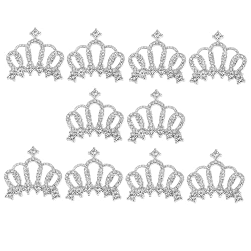 SOIMISS 10 Stück Teiliges DIY Haarschmuck Kronenform aus Hochwertigem Glas und Langlebig Festlich Einzigartig Geeignet als Haarschmuck für Damen und Mädchen von SOIMISS