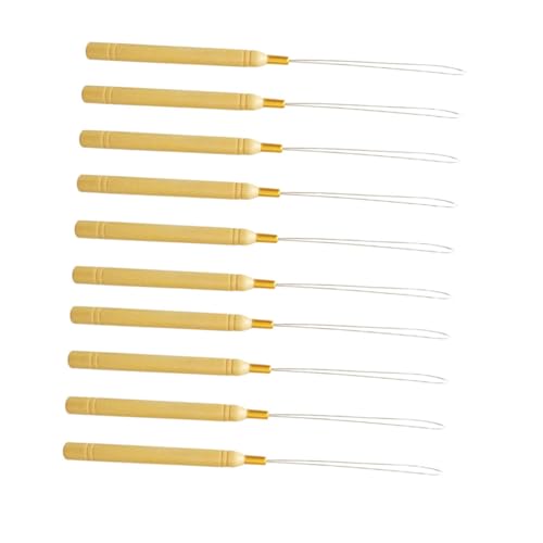 SOIMISS 10 Stück Teiliges Haarnadel für Haarverlängerungen Loop Häkelnadel Leichtes Langlebiges Werkzeug für DIY Perücken und Haarverlängerung für Salon und Zuhause von SOIMISS