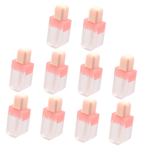 SOIMISS 10 Stück Teiliges Nachfüllbare Lippenöl Fläschchen Transparent Mini Lipgloss Tuben Kosmetik Reise Lippenbalsam Behälter für Frauen Diy Lipgloss Verpackung von SOIMISS