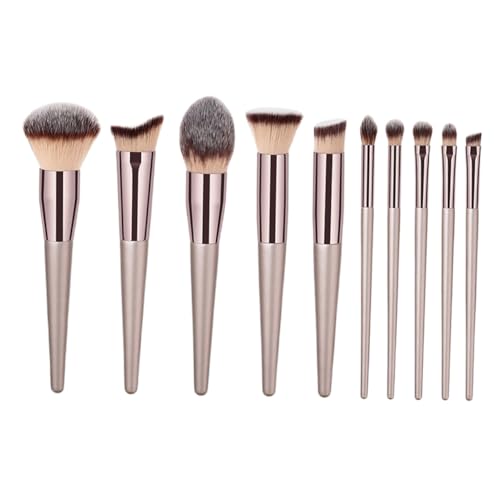 SOIMISS 10 Stück Teiliges Profi Schminkpinsel für Foundation Contouring Lidschatten und Lippen Dicht Gebundene Hautfreundliche Borsten Vielseitiges Kosmetik Pinsel Kit für Makeup von SOIMISS