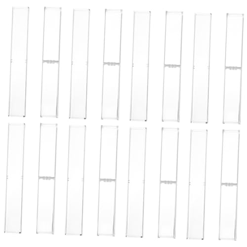 SOIMISS 10 Stück Teiliges Transparente Stiftebox mit Quadratischem Design Robuster Stifthalter zur Aufbewahrung von Kugelschreibern und Bleistiften Schreibwaren Geschenkbox für Schüler von SOIMISS
