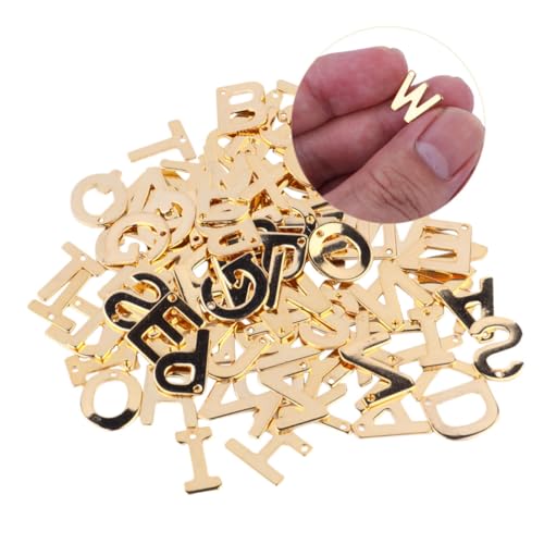 SOIMISS 100 Stück Langlebige Anhänger Buchstaben Schmuckanhänger DIY Bastelset für Halsketten Armbänder Schlüsselanhänger Charm Dekorationen von SOIMISS