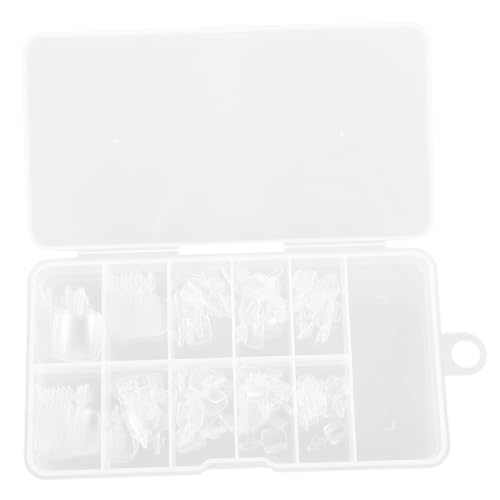 SOIMISS 100 Stück Teiliges Transparente Künstliche Fußnagelspitzen Full Coverage Nägelverlängerung für Damen Natürliche Vielseitig für Alltag Party Urlaub Diy Nagelkunst von SOIMISS