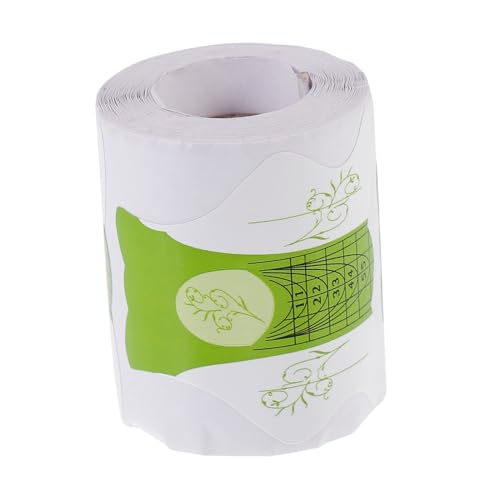 SOIMISS 100 Stück UV Gel Nagelverlängerung Papier Schablonen Manicure Tool für DIY Nail Art Professionelle Nagelverlängerung Selbstklebend Geeignet für Fingerpflege und Salongebrauch von SOIMISS