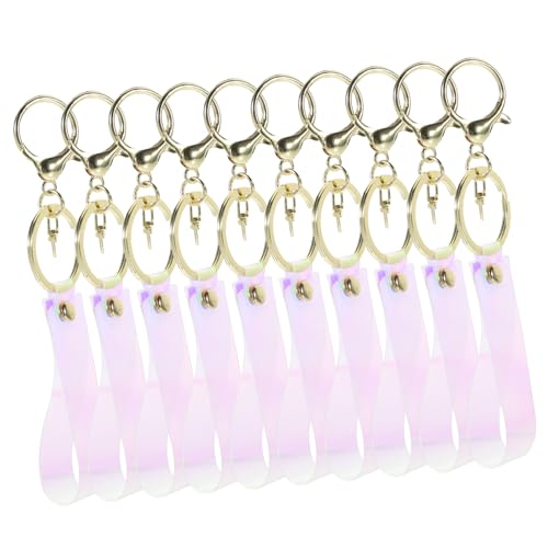 SOIMISS 10stücke Farbige Schlüsselanhänger Robuste TPU Material Schlüsselringe Für Taschen Geldbörsen Und Einzigartige Hängedekorationen Für Erwachsene von SOIMISS