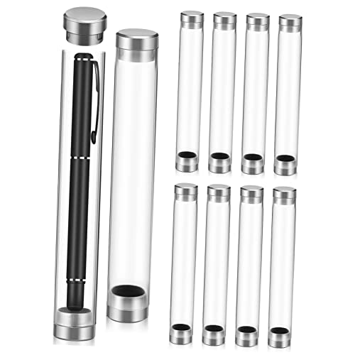 SOIMISS 10Stücke Transparente Acryl Zylinderstiftbehälter Einzelstifthalter für Schule Robuste Aufbewahrungslösungen für Stifte Kugelschreiber von SOIMISS