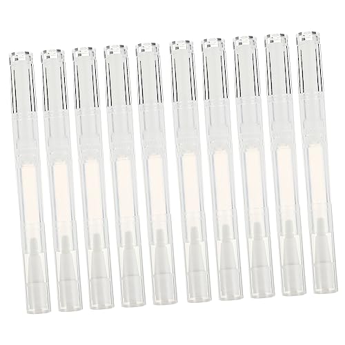 SOIMISS 10stücke Transparenter Leerer Stift Mit Pinselspitze Füllmenge Für Nagelöle Und Kosmetika Aus Hochwertigem Material Sicher Und Einfach Zu Bedienen Reiseutensil Für Männer Und Fraue von SOIMISS