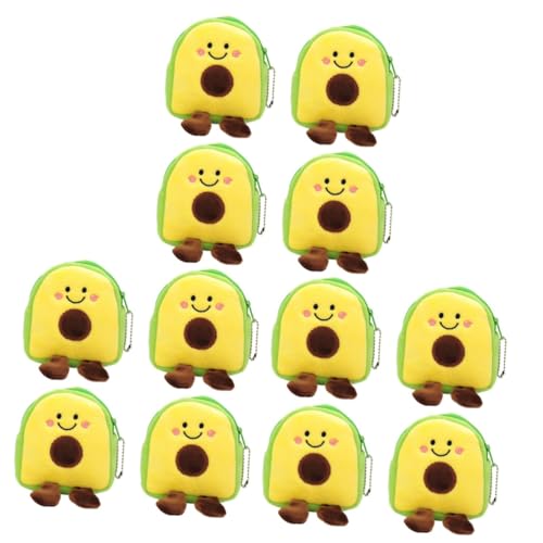 SOIMISS 12stücke Avocado Form Plüsch Geldbörse Niedliche Münzbeutel Für Mädchen Handlich Und Leicht Für Und Alltag von SOIMISS