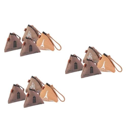 SOIMISS 12 STK Geldbörse im koreanischen Stil Herren-Geldbörse kleine Wechseltasche Storage Pockets Storage Bags Geldtasche Brieftasche Damen Modische Damen-Geldbörse dreieckige Geldbörse von SOIMISS