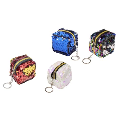 SOIMISS 12 STK Geldbörse mit Pailletten Organizer zur Aufbewahrung von Handtaschen Reise-Aufbewahrungstasche Kleingeldbörse für Münzen Wendetasche Brieftasche Portemonnaie Münzbeutel Nylon von SOIMISS