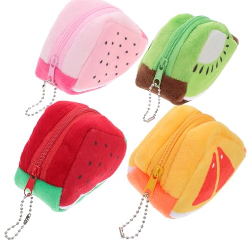 SOIMISS 12stücke Teiliges Mini Plüsch-münzbeutel Mit Fruchtigem Design Kreative Tragbare Geldbörse Für Münzen Schlüssel Und Kleingeld Für Schule Arbeit Und Freizeit von SOIMISS