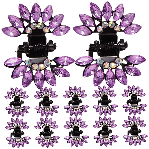 SOIMISS 12stücke Kleine Schmetterlings-haarspangen Mini Haarspangen Kleine Haarklammern Für Frauen Mädchen Mit Bling von SOIMISS