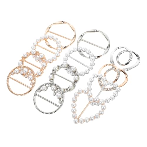 SOIMISS 12 Stück Teiliges Damen Schalclip Langlebiger Legierung mit Funkelnden Strasssteinen und Imitationsperlen Benutzerfreundlich Vielseitig Einsetzbar Einfaches Fixieren von Schals von SOIMISS