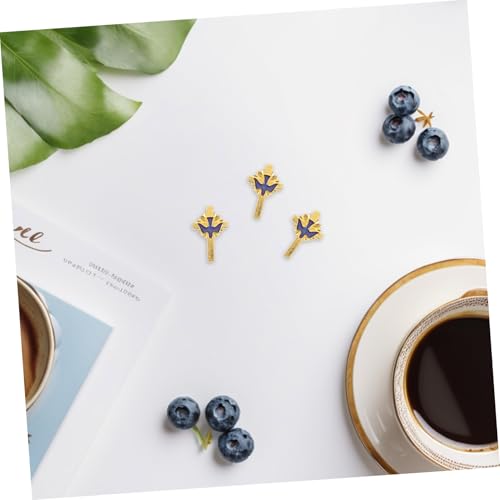 SOIMISS 12 Stück Teiliges Kreuz Tauben Broschen Emaillelegierung Symbolische Friedensbroschen mit Kreuz und Taubendesign Leichte Anstecknadeln für Kleidung Rucksäcke Hüte und Religiöse von SOIMISS