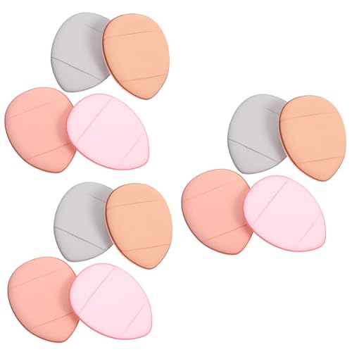 SOIMISS 12 Stück Teiliges Mini Makeup Puderquasten Weiche Lose Foundation Schwämme Hautfreundlich Komfortabel für Präzises Auftragen Geeignet für Damen und Mädchen Multifunktional für von SOIMISS