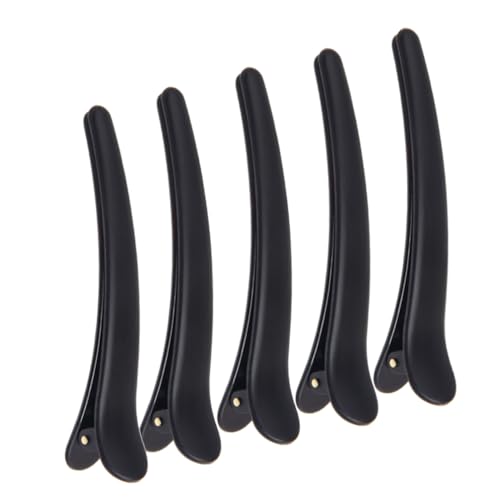 SOIMISS 12Pcs Schwarze Alligator Clips Haare Barrettes Kunststoff Haarnadelhaarclip Für Mädchen Frauen (7. 8 Cm) von SOIMISS