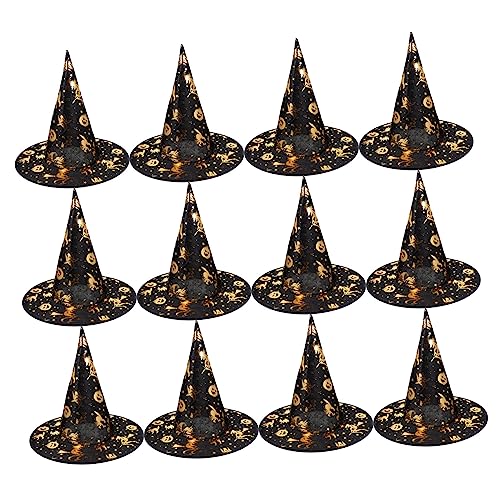 SOIMISS 12stücke Halloween Hexenhüte Für Erwachsene Kreative Party Requisiten Für Bühnenaufführung Langlebige Materialien Für Kostümpartys Und Halloween-verkleidungen von SOIMISS