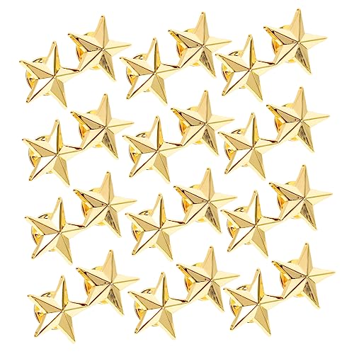 SOIMISS 12st Pentagramm-abzeichen Union-jack-anstecknadel Golddekor Die Männer Hut Auszeichnungsnadel Emaille-stifte Beuteldekorationen Distel Gedenktag-sternabzeichen Zinklegierung Golden von SOIMISS