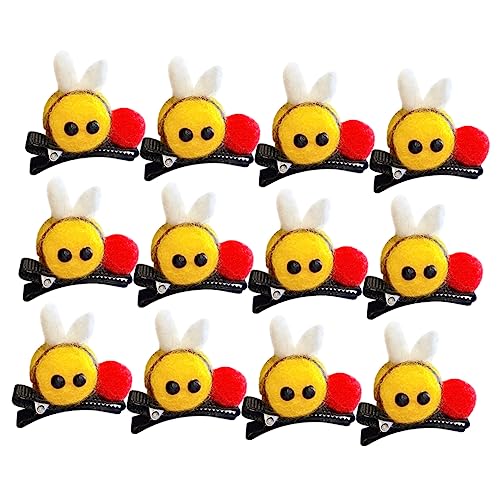 SOIMISS 12stücke Haarspangen Für Dünnes Haar Dekorative Haarspangen Für Damen Bienen-haarspangen Als Accessoires Kleine Zum Stylen Und Abteilen Cartoon-bienen-design Für Elegante Frisuren von SOIMISS