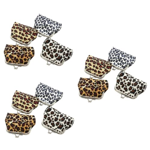 SOIMISS 12stücke Leopard Druck Geldbörse Tragbare Damen Münztasche Stilvolle Kleine Geldbörse Für Mädchen Für Schule Shopping Und Reisen Leicht Und Langlebig von SOIMISS