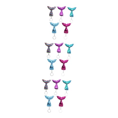 SOIMISS 15stücke Teiliges Wendbarer Pailletten-meerjungfrau Schlüsselanhänger Hängedekoration Für Taschen Rucksäcke Autoschlüssel Perfektes Für Jeden Anlass Lago Deep Rainbow Deep von SOIMISS