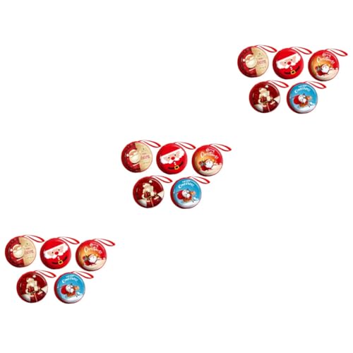 SOIMISS 15 Stück Kleingeldbörsen Mini Taschen Weihnachts Geldbörsen Für Kinder Weihnachtsboxen Feiertags Geldbörse Weihnachts Münzbeutel Weihnachtsbaumschmuck Reißverschluss von SOIMISS