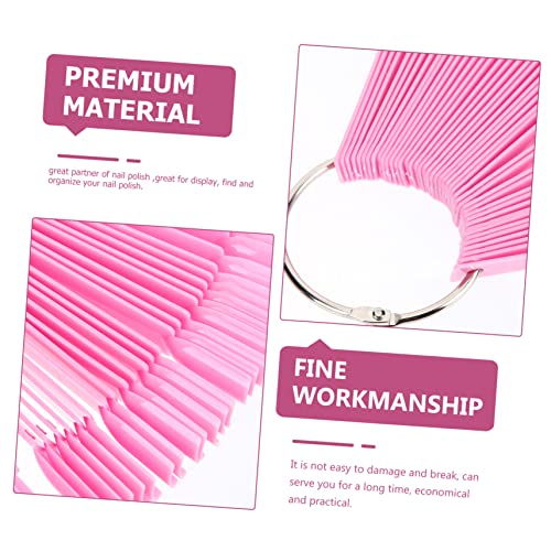 SOIMISS 150 Stück Teiliges Nagel Display mit Ring Robuste und Glatte Maniküre Farbkarte für Nagellack Präsentation Nail Art Übung und Gel Polish Farbanzeige von SOIMISS