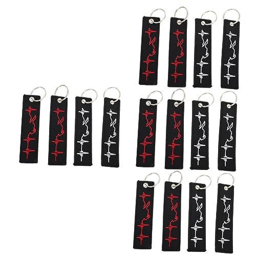 SOIMISS 16stücke Kreative Schlüsselanhänger Mit Individuellem Design Bestickte Schlüsselringe Bunten Farben Schlüsseldeko Für Und Zuhause von SOIMISS
