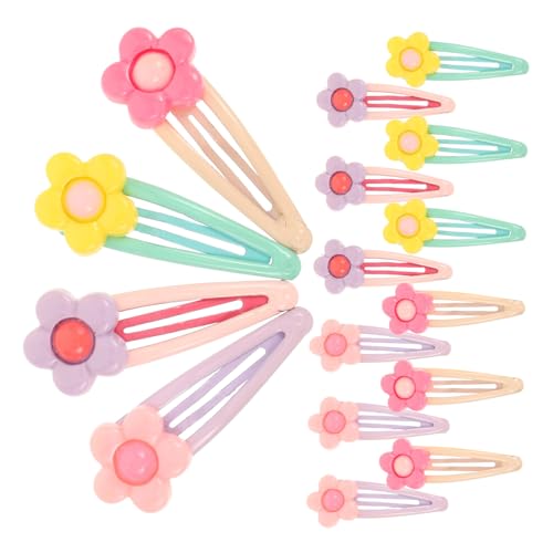 SOIMISS 16 Stück Teiliges Bunte Blumenspangen für Mädchen Niedliche Kleine Haarclips mit Koreanischem Design Modische Vielseitige Haaraccessoires für Alltag und Styling von SOIMISS