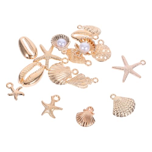SOIMISS 16 Stück Teiliges Muschel und Seestern Anhänger aus Langlebiger Legierung Design für Individuelle Strand und Armbänder Geeignet für Diy Schmuckherstellung und Modische Accessoires von SOIMISS