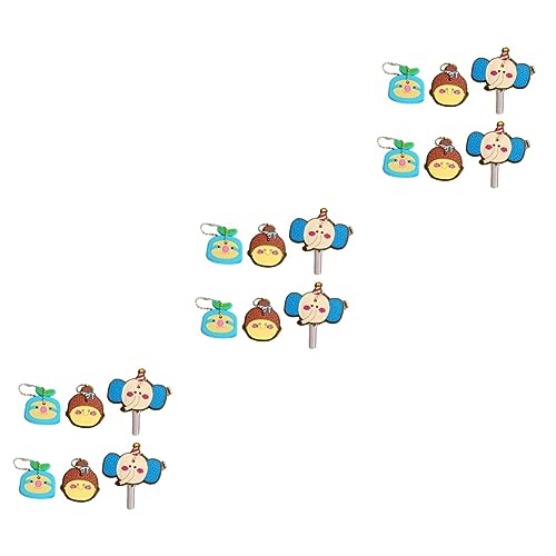 SOIMISS 18stücke Buntes Cartoon Schlüsselcover Teiliges Aus Elastischem Wasserfest Und Geruchlos Schlüsselidentifikation Für Schulanfänger Langlebig Und Bequem von SOIMISS