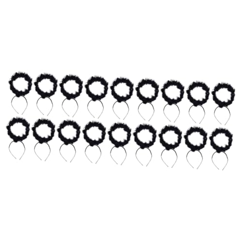 SOIMISS 18stücke Teiliges Halloween Engel Haaraccessoire Schwarze Cosplay Stirnbänder Für Partys Bühnenaufführungen Und Fotografie Für Kostüm-events von SOIMISS