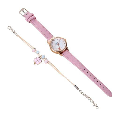 SOIMISS 1Satz Frauen Armbanduhr mit Katzenmotiv Teiliges mit Armband Quarzwerk Stylische Handgelenkuhr für Perfektes für Freunde Familie von SOIMISS