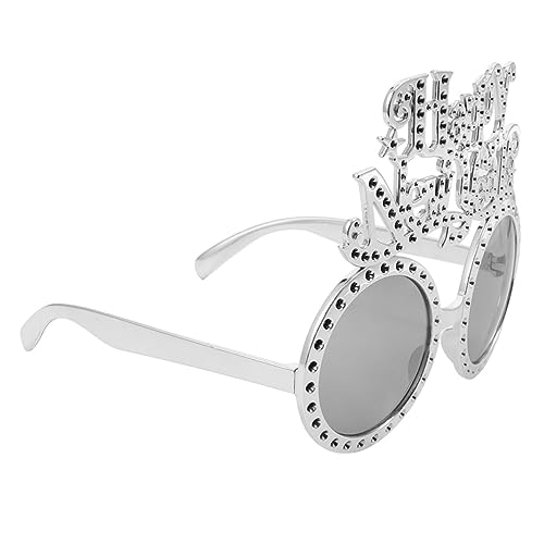 SOIMISS Frohes Neues Jahr Party-brille Neonlicht Es Party Dekorative Brille Fotohalter Silvester Feier Zubehör von SOIMISS