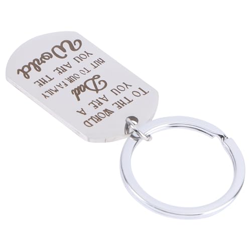 SOIMISS 1stück Schlüsselanhänger Mit Kreativem Lettering Persönlicher Schlüsselhalter Für Väter Perfektes Vatertagsgeschenk Tragbares Und Stilvolles Accessoire Für Schlüssel Und von SOIMISS