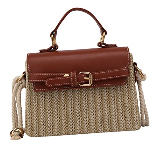 SOIMISS Strohgewebte Eimer-handtasche Für Damen – Umhängetasche – Naturmaterial Modedesign Über-der-schulter-tasche Für Damen von SOIMISS