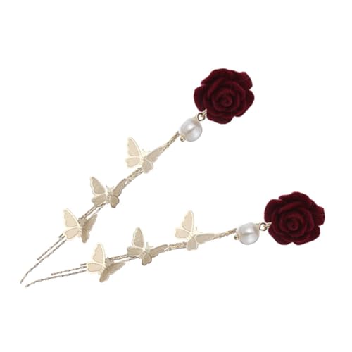 SOIMISS Ohrringe Mit Schmetterlingsquaste Anhänger Tropfenohrringe Aus Damen Ohrringe Baumelnd Dekorativer Schmuck Für Frauen Mädchen Party Feier von SOIMISS