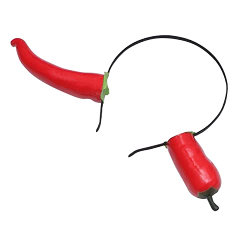 SOIMISS 1stk Karotte Stirnband Kopfbedeckung Lustiger Kopfschmuck Pfefferkostüm Teufel Haarband Chili-pfeffer-kostüm Marsianer Party-kopfschmuck Halloween-haarreifen Chili-pfeffer-hut von SOIMISS