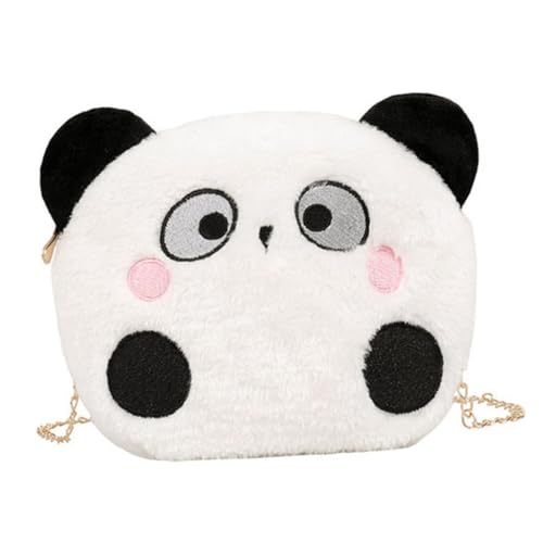SOIMISS Umhängetasche mit Cartoon-Panda- für Mädchen Kawaii-pelziger-Rucksack Tasche Geeignet für Schule Arbeit Freizeit von SOIMISS