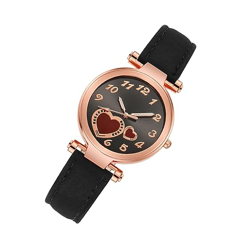 SOIMISS 1stück Damen Armbanduhr Mit Herzdesign Elegante Quarzuhr Mit Weichem Band Für Valentinstag Und Besondere Anlässe Stilvoll von SOIMISS