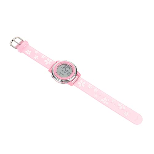 SOIMISS Schöne wasserdichte Multifunktions-led-kinderuhr Mit Kirschblüten-Design Für Mädchen Studentenuhren Zum Zeitlesen Lernen Kindergeschenk von SOIMISS