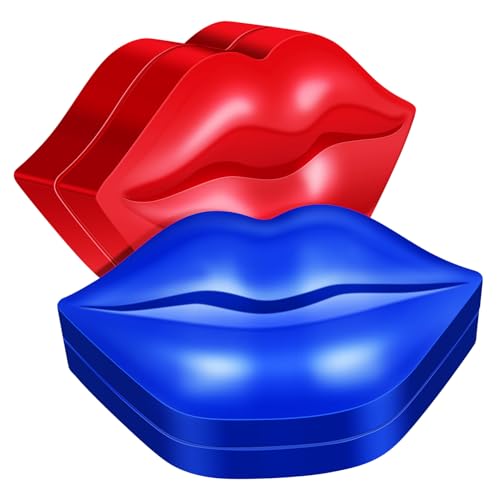 SOIMISS 2 Boxen Feuchtigkeitsspendende Lippenmasken mit Lip Gel Pads Pflegend und Sicher Praktische Lippenform für Trockene und Rissige Lippen Tragbar für Mädchen und Frauen von SOIMISS