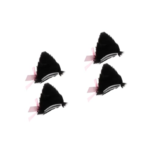SOIMISS 2paare Lovely Cat Ear Hairpin Cosplay Haarspangen Mit Glocke Adorable Katzenohren Haarclips Für Halloween Kostümparty Und Cosplay von SOIMISS