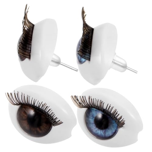 SOIMISS 2paare Damen Ohrstecker Augapfel-ohrringe Für Mädchen Kostüm-ohrringe Zierliche Für Geburtstage Hochzeiten Und Alltag von SOIMISS