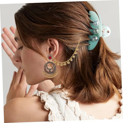 SOIMISS 2 Paare Boho Ohrhänger Damen Leichte Vintage Ethnische Glocken Ohrringe Bunte Hohl Design Exotische Schmuck Accessoires Für Feiern Urlaub Alltag von SOIMISS
