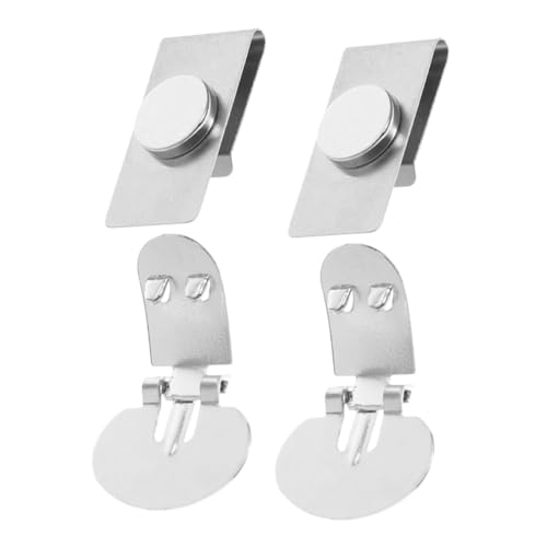 SOIMISS 2paare Magnetische Krawattenhalter Aus Edelstahl Unsichtbare Krawattenklammer Mit Magnetverschluss Krawatten-clips Für Sichere Befestigung Im Lieferumfang Enthalten von SOIMISS