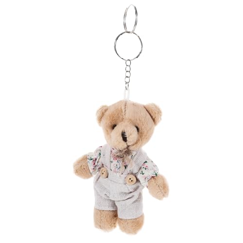 SOIMISS 2 STK Bären-Rucksack-Anhänger hängende verzierung des karikaturbären -Plüsch weiches Spielzeug hängende Bärenpuppe Bär Stoffpuppe Anhänger Super weicher Kurzplüsch Blue von SOIMISS