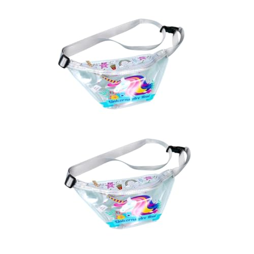 SOIMISS 2stücke wasserdichte Hüfttasche Mit Einhorn-Design Verstellbar Für Damen Und Mädchen Für Outdoor-aktivitäten Jogging Reisen Und Freizeit Leicht Und Stylisch von SOIMISS