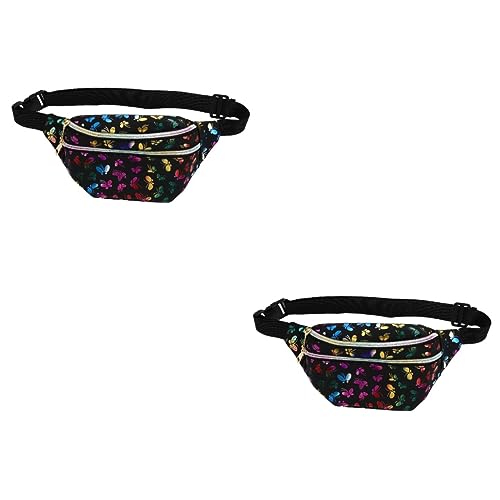 SOIMISS 2stücke Modische Gürteltasche Für Damen Tragbare Umhängetasche Mit Zipper Stylische Handy Und Kleinartikel Aufbewahrung Für Alltag Und Reisen von SOIMISS